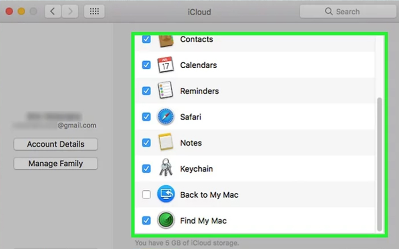 Cách đổi iCloud trên Macbook qua hệ thống bước 4